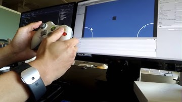 Real & virtual joystick controls working together
