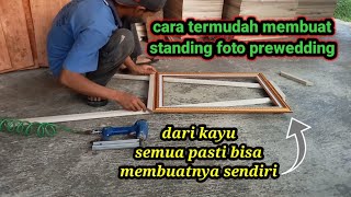 cara membuat standding foto sederhana