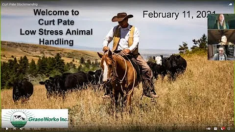 Low Stress Animal Handling with Curt Pate