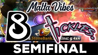 OFFLANE WRAITH KING vs DENDI DIVINE RAPIER PUCK  B8 vs TEAM TICKLES - MALTA VIBES S4 DOTA 2