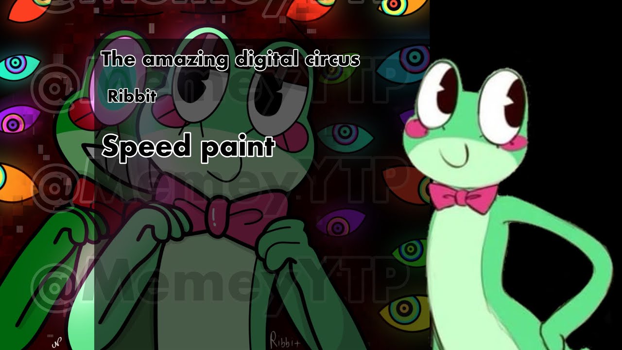 The amazing digital circus speed paint | Ribbit