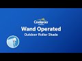 How to Install Coolaroo Outdoor Roller Shade - WAND OPERATED