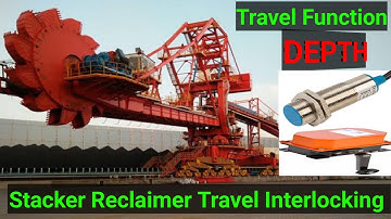 Stacker Reclaimer Travel System || Stacker Cum Reclaimer Machine Travel Interlocking Function