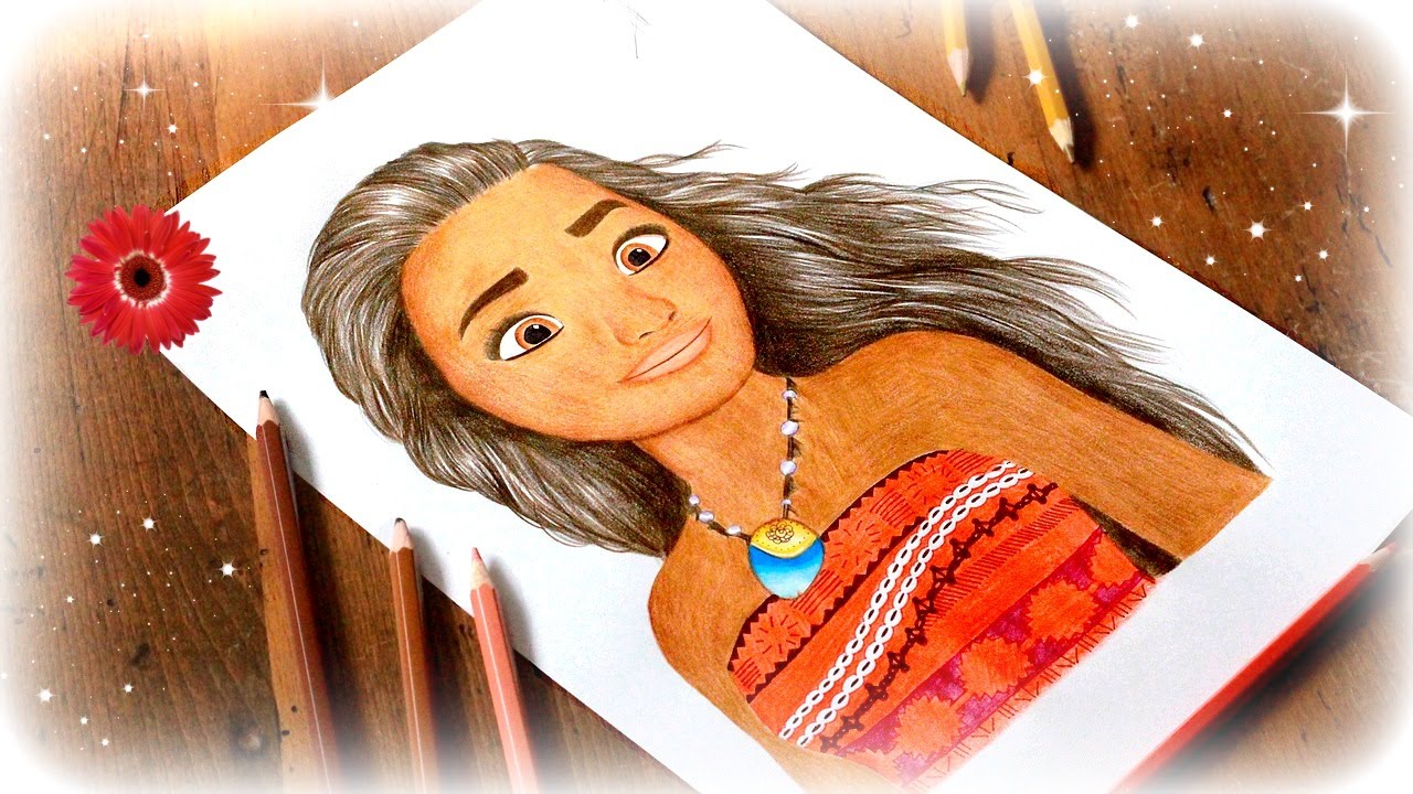 Drawing Moana - YouTube