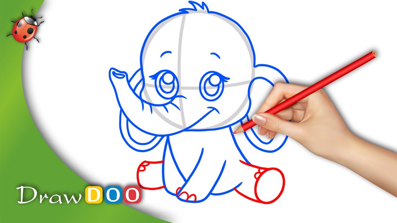 Anime Baby Elephant From Anime Animals Drawing Tutorial Youtube