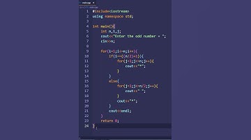 C++ program to print plus star pattern | PWOS #shorts