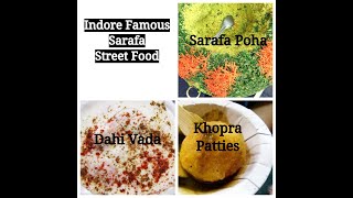 Indori Street Food | Indore Sarafa Bazar Poha | Vijay Chaat house Patties | Flying Joshi Dahi Vada