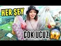 PAZARDAKİ EN UCUZ ÜRÜNLERLE BİR GÜN GEÇİRDİM!