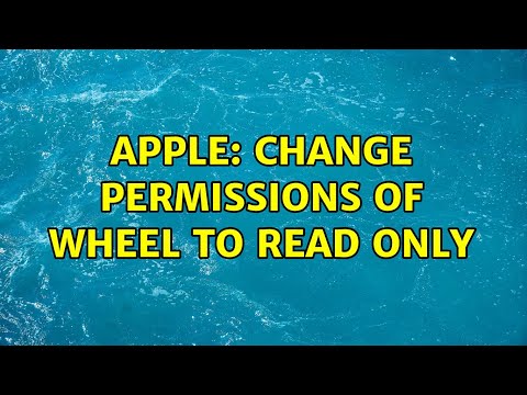 What is Apple permission wheel?