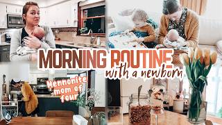 NEW Morning Routine with a Newborn as a Mennonite Mom of 4 | Postpartum survive and thrive! by Megan Fox Unlocked 69,400 views 1 month ago 26 minutes