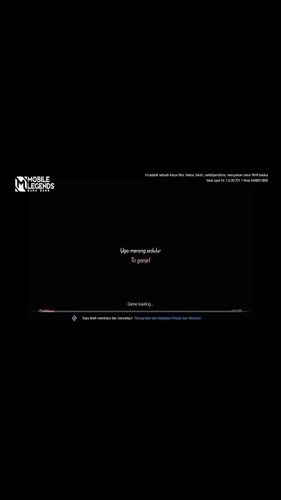 Loading screen mobile legends x Sholawat Alamate versi ganjel to🥰 #dixzychannel #shorts #foryou