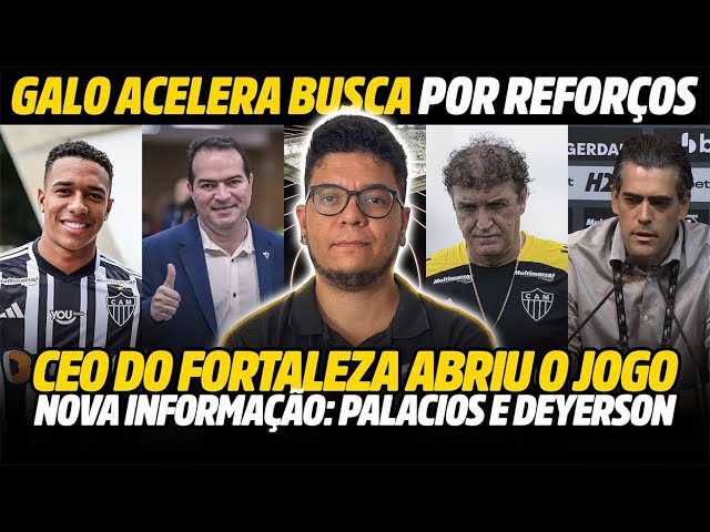 CUCA LIBERA PALACIOS E DEYVERSON? • GALO BUSCA REFORÇOS • JR SANTOS RETORNO +NOTÍCIAS CAFÉ COM GEVES