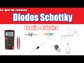 ✅ DIODOS SCHOTTKY LO QUE MUY POCOS ELECTRONICOS CONOCEN / FUNCIONAMIENTO y MEDICIONES TECNICAS