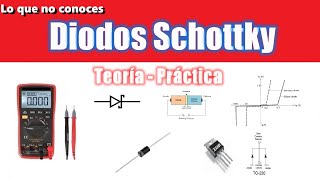 ✅ DIODOS SCHOTTKY LO QUE MUY POCOS ELECTRONICOS CONOCEN / FUNCIONAMIENTO y MEDICIONES TECNICAS