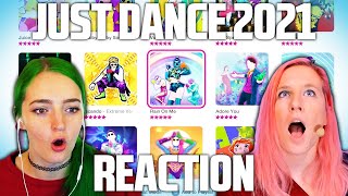 JUST DANCE 2021 FULL GAME REACTION (new Quick Play mode + last unknown songs 😱) w/ littlesiha