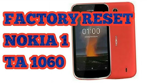 Hard Reset NOKIA 6 TA-1060-Remove Pattern/Password