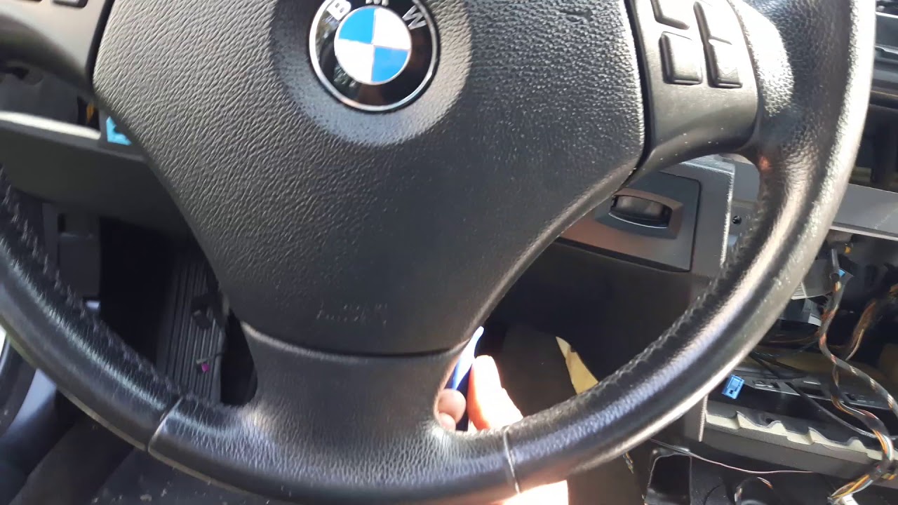 BMW e90 airbag remove simple tutorial 40 sec YouTube