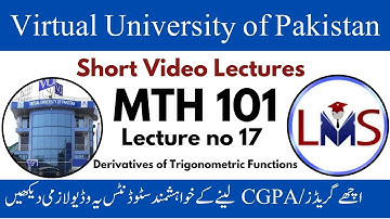 MTH101 Lecture 17 || MTH101 Short Lecture 17 || MTH101 Calculus And Analytical Geometry