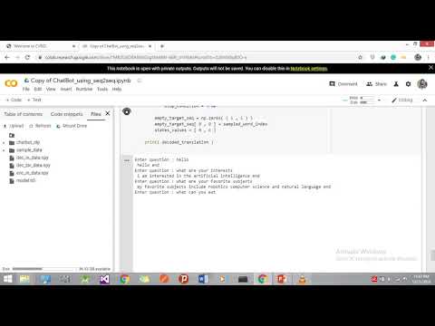 Chatbot Seq2Seq Demo