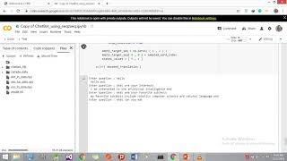 Chatbot Seq2Seq Demo