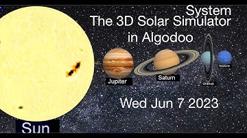 The 3D Solar System Simulator in Algodoo