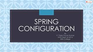 Spring Configuration