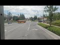 First empty school bus ride of the 202324 school year part 1 from our yard to school 8923