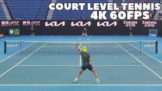 Rafael Nadal \& Hubert Hurkacz Court Level Practice Set Highlights | 2023 (4K 60FPS)