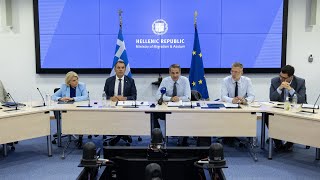 Επίσκεψη του Πρωθυπουργού Κυριάκου Μητσοτάκη στο Υπουργείο Μετανάστευσης και Ασύλου