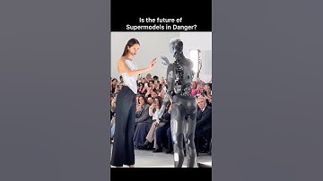 Supermodel Yasmin interacting with robot Ameca at Fashion Show. Will they replace models in future?