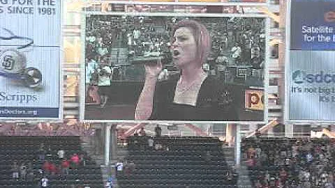 Debbie Singing Star Spangled Banner August 2012
