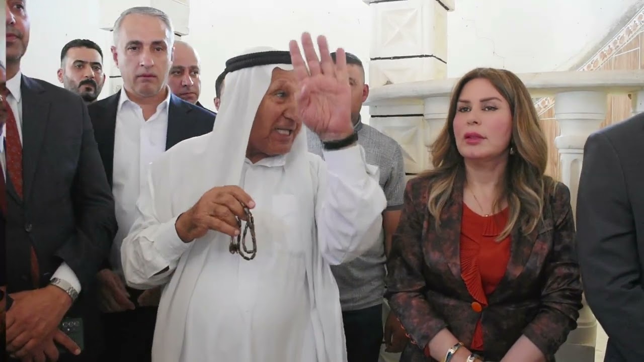 الدليمي وبرفقة وفد من الحكومة المحلية لنينوى  بزيارة ميدانية لقرية  حسن شام للبدأ بحملة الاعمار