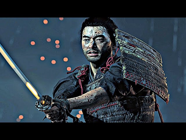 Samurai Vs Mongol Leader Fight Scene (PS5) 4K 60FPS Ghost of Tsushima class=