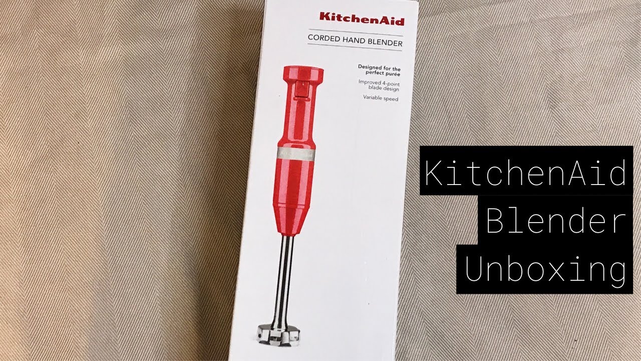 KitchenAid Cordless Variable Speed Hand Blender in Passion Red