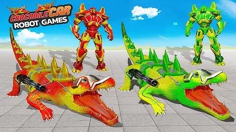 Crocodile Robot Car Transform Game