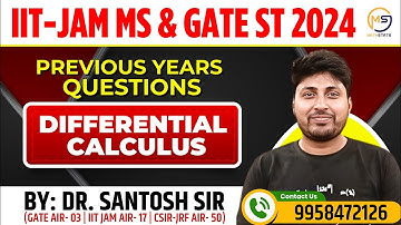 GATE STATISTICS 2025 | PYQ Differential Calculus | Mathstats @8810409392