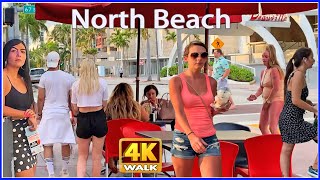【4K】WALK North Beach Miami Collins Avenue FLORIDA USA travel
