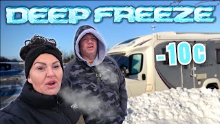 EXTREME WINTER SNOW STORM LIVING in a MOTORHOME | Scotland Van Life.