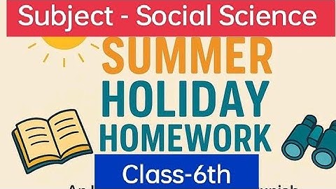 6th class social science holidays homework lpseb class 6 holidays homework 2025 solved #pseb #class6