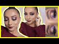 MAQUILLAJE ELEGANTE DORADO Y MORADO | Gold and purple makeup tutorial |  ♥♥♥ Andy Lo
