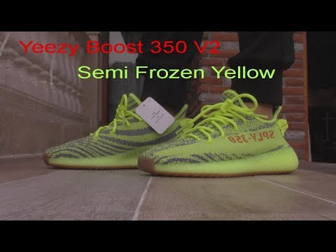 semi frozen yeezy on feet