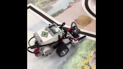 The color sensor hits its mark