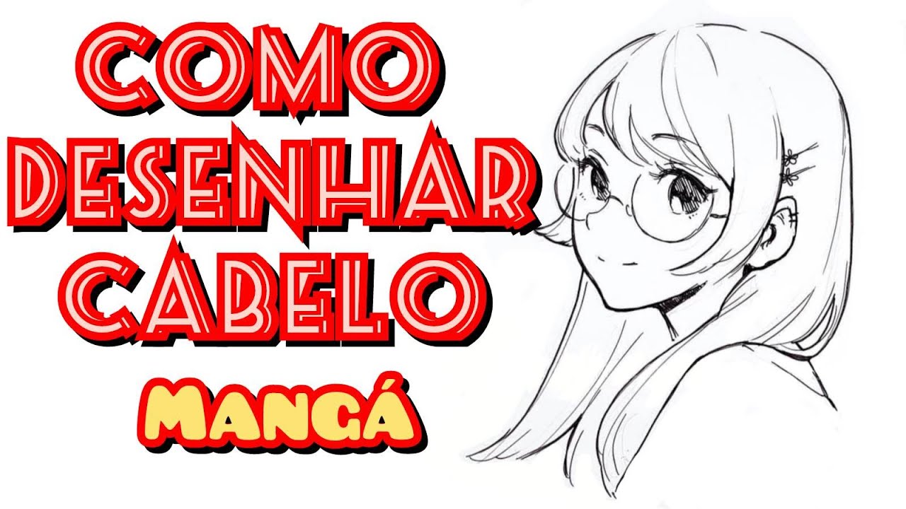 Como Desenhar CABELO Estilo Anime mangá 