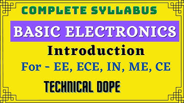 Lec -01 , Introduction, Basic Electronics | EE, ECE, IN | AKU BIHAR| GATE, UPPCL, PGCIL, SSC-JE