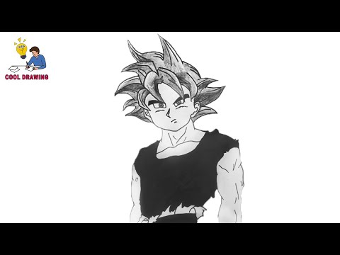 Goku Drawing - Easy Step By Step - Cool Drawing Idea