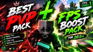 🔥 BEST PvP   FPS BOOST PACK for Minecraft -26.3 -! 🚀 1000  FPS?!#pvp
