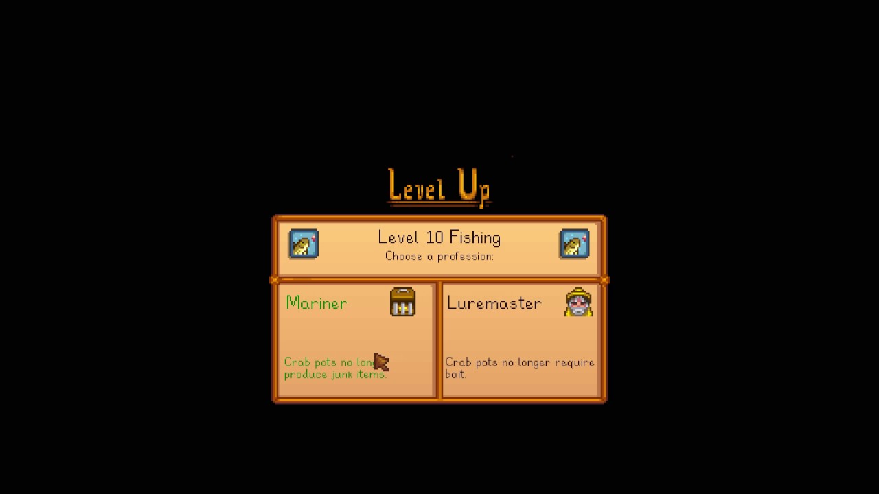 Level 10 Fishing Professions - Stardew Valley - YouTube