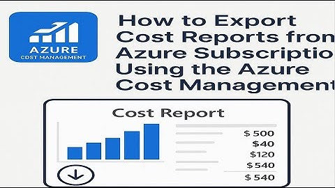 How to export cost reports from Azure subscription using the Azure Cost Management CLI