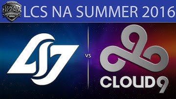 [LoL VODs] CLG vs C9 Game 1 | LCS NA Summer 2016 (12.06.2016) - Counter Logic Gaming vs Cloud9