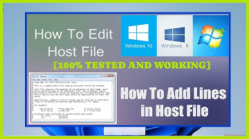 How to Edit Host file in A Minute - Add Lines In Host File - Win 7/8/10/ 11
